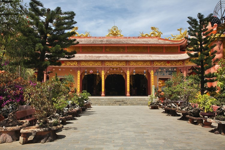 Een tempel in Dalat, Vietnam